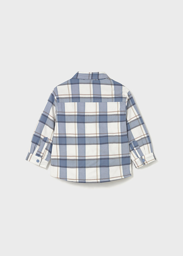 Camisa Niño Manga Larga Azul Algodón 2104/84