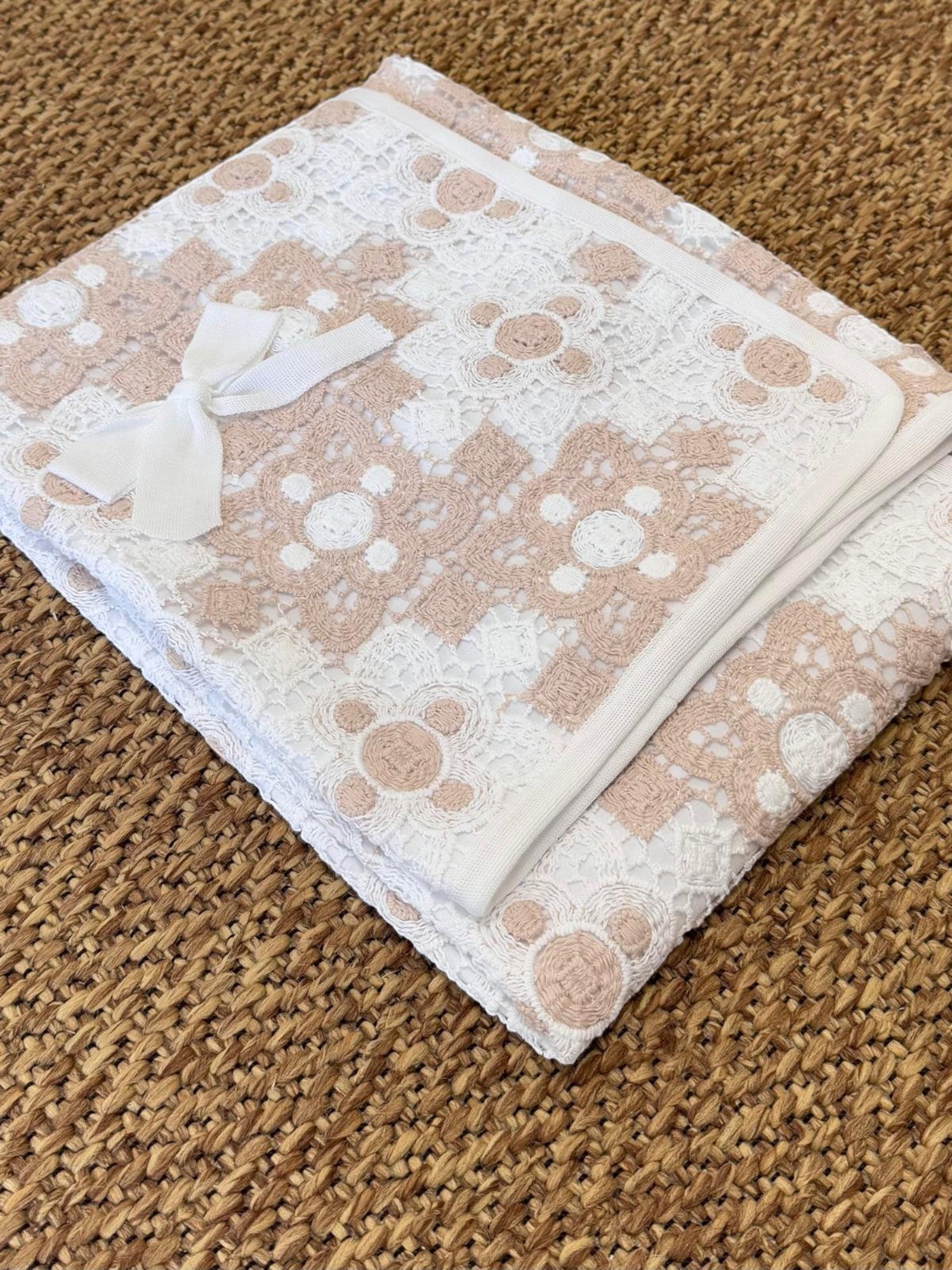 Coperta Neonata BIANCO EB2981 -  NANU' BABY