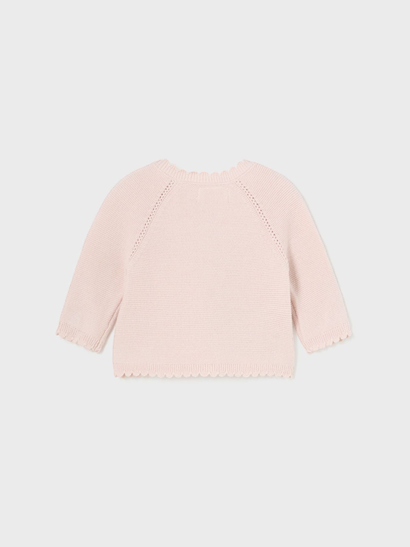 Giacchino lungo maglia Bimba ROSA CIPRIA 1376/N -  NANU' BABY