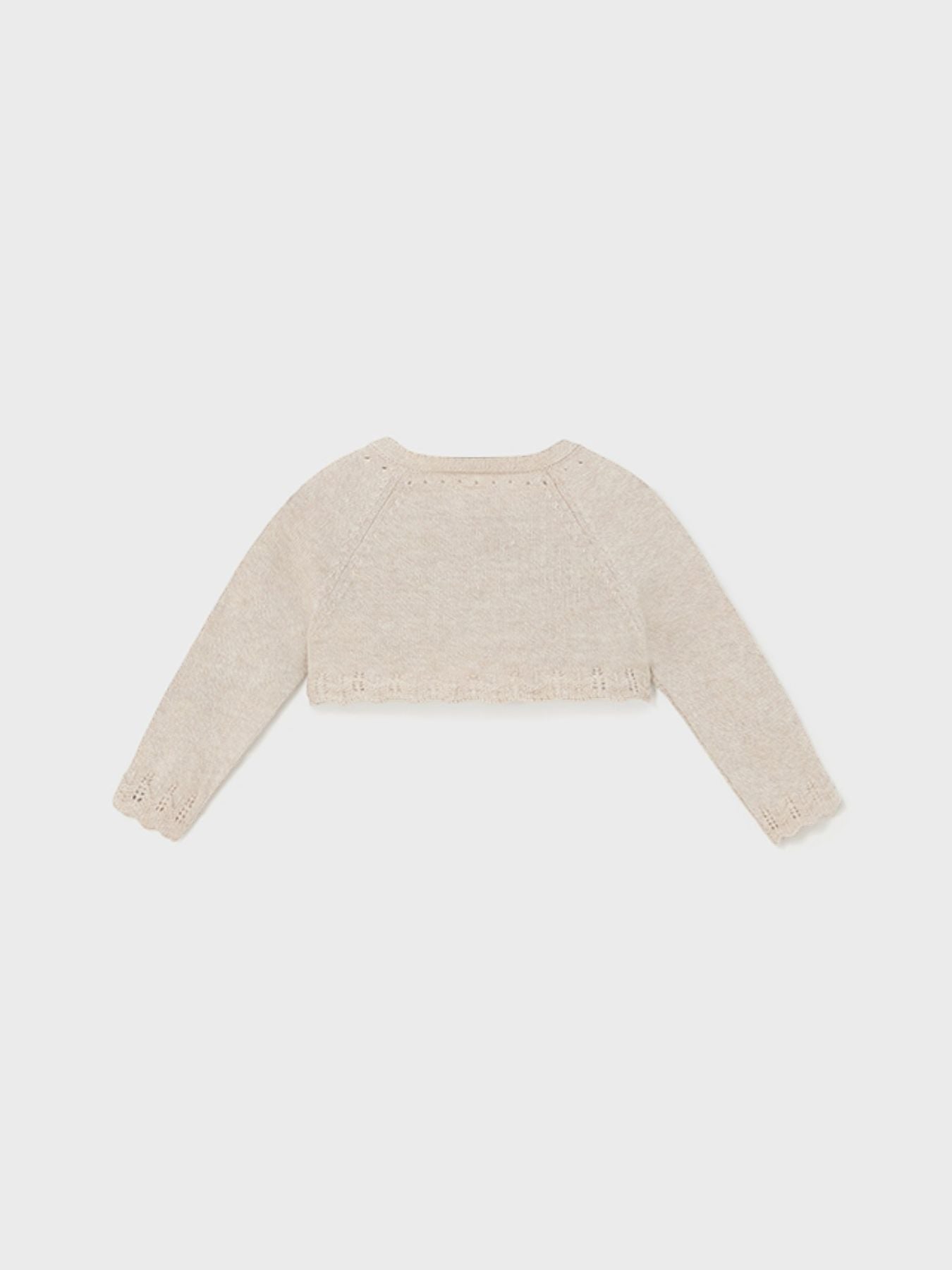 Giacchino in maglia basico Bimba BEIGE 318 -  NANU' BABY