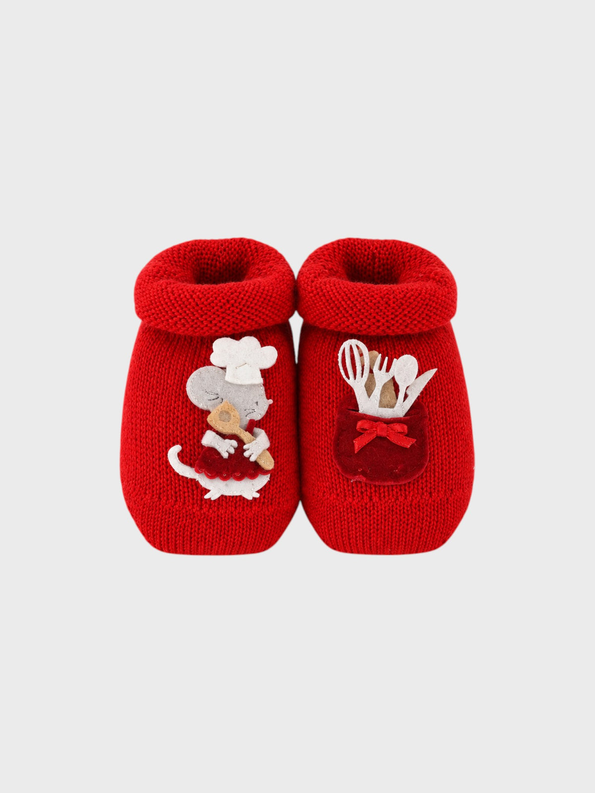 Babbucce Neonata Rosso 30581/S1