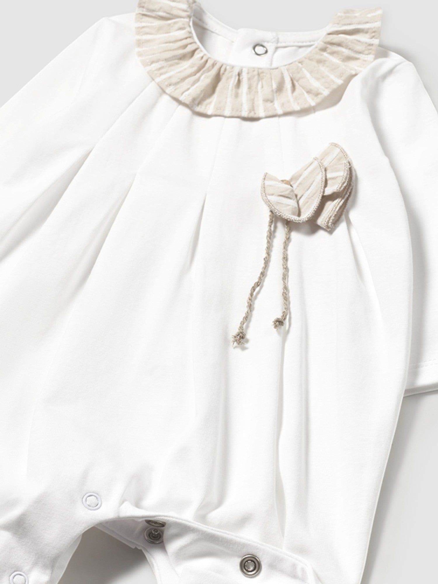 Pigiama lungo Neonata BIANCO 1747 /BI -  NANU' BABY