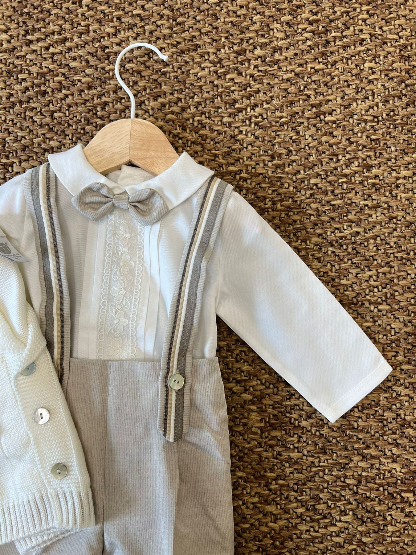 Completo Cerimonia Bermuda Bimbo VANIGLIA IK20660 -  NANU' BABY