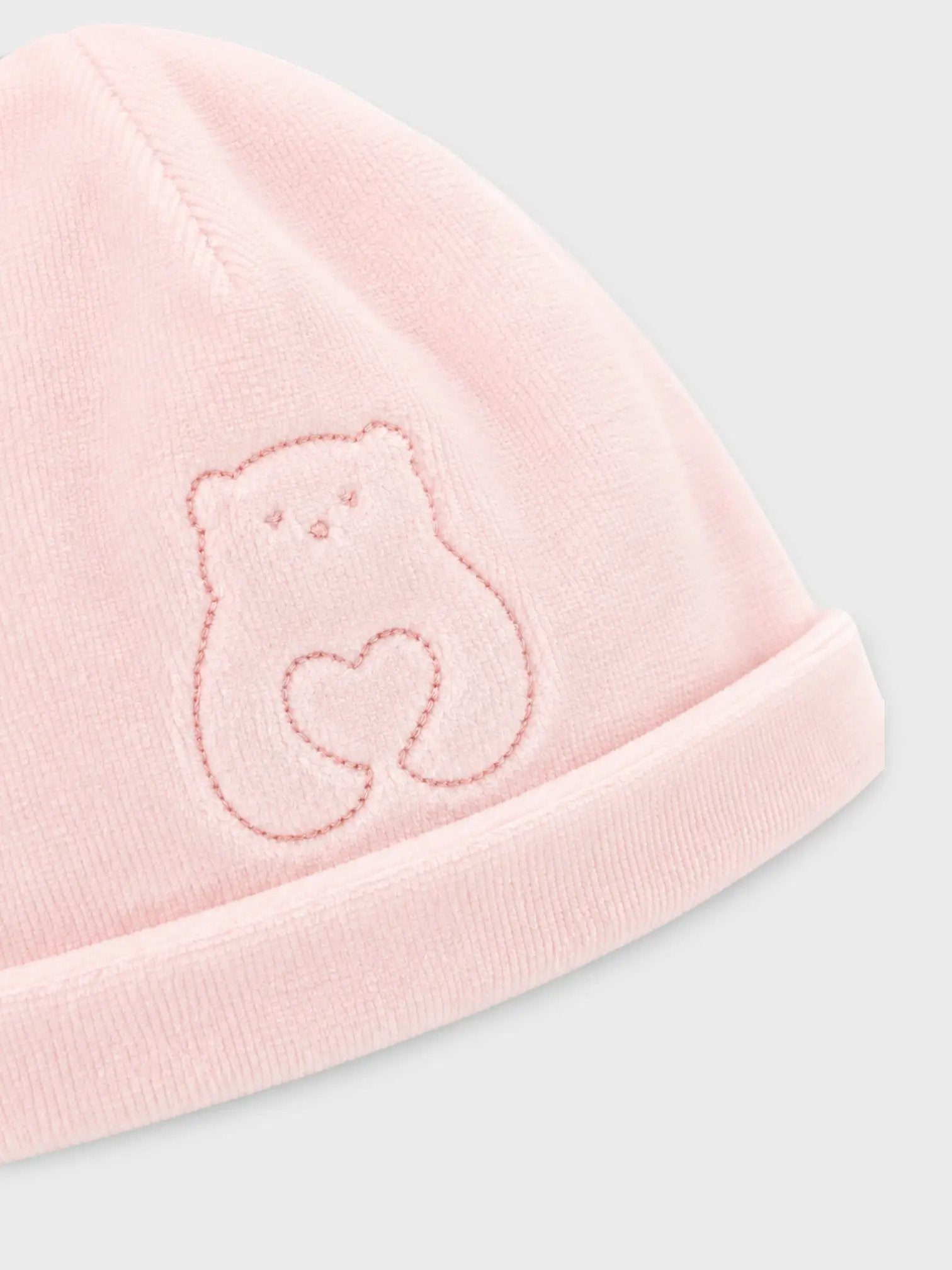 Cuffia Neonata Rosa C64702/R-C by COCCODE'