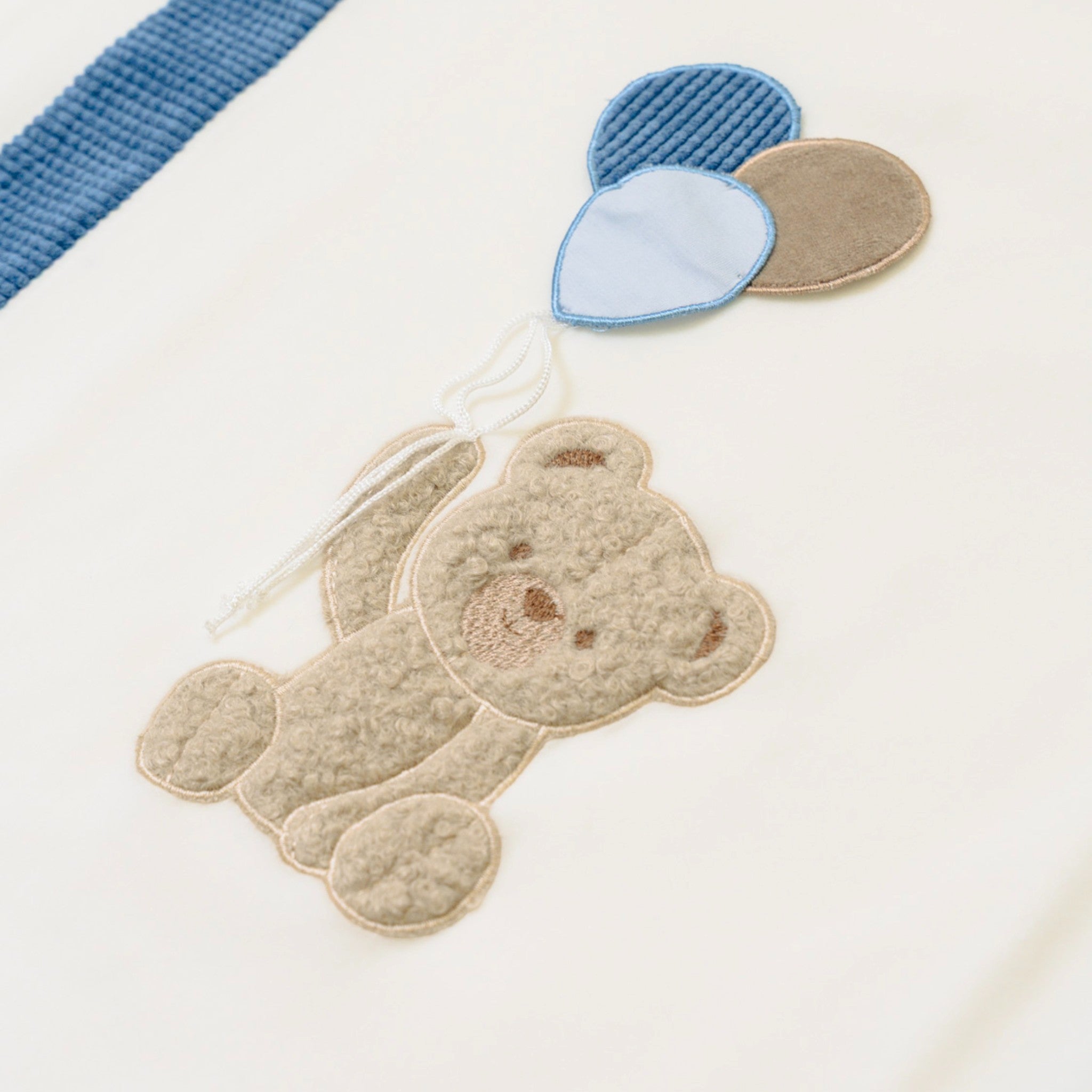 Copertina Neonato Ciniglia Azzurro SARTORIA DEI PICCOLI (cod. LC1110)