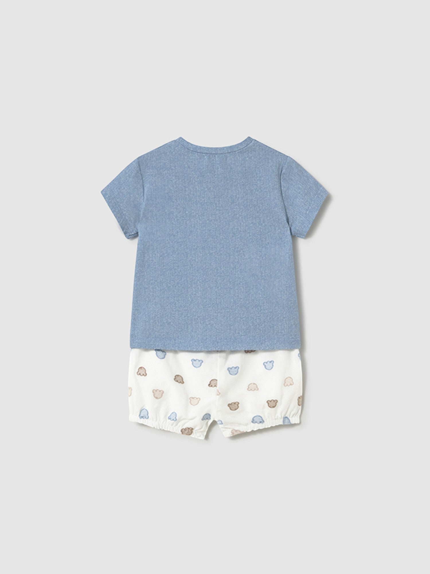 Completo pantalone  corto Bimbo AZZURRO 1204 /A -  NANU' BABY