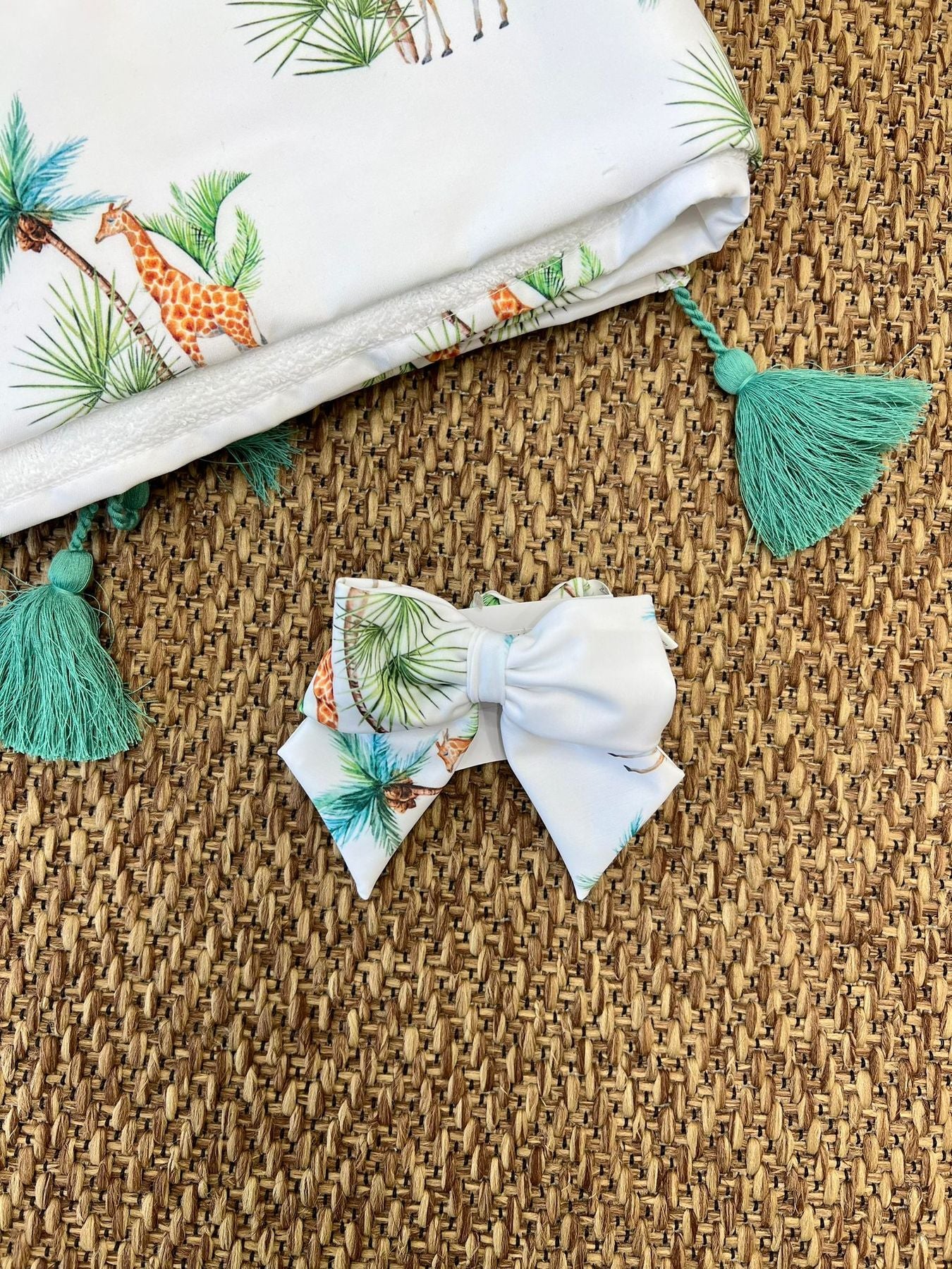 Elastico Giraffe Bimba MULTICOLORE GIRAFFE - BEACH ELASTIC BOW -  NANU' BABY