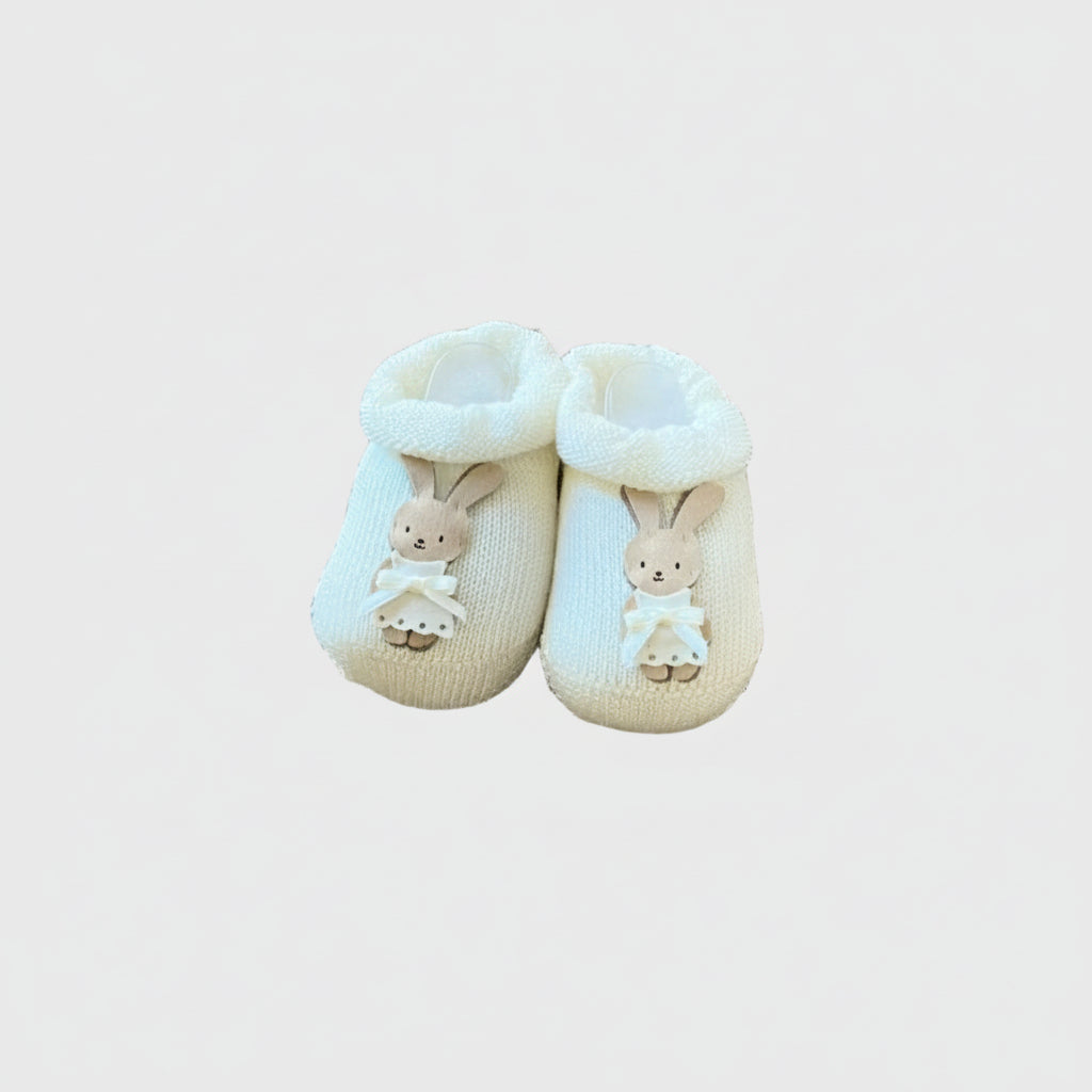 Babbucce Neonata Panna 8427/P by STORY LORIS