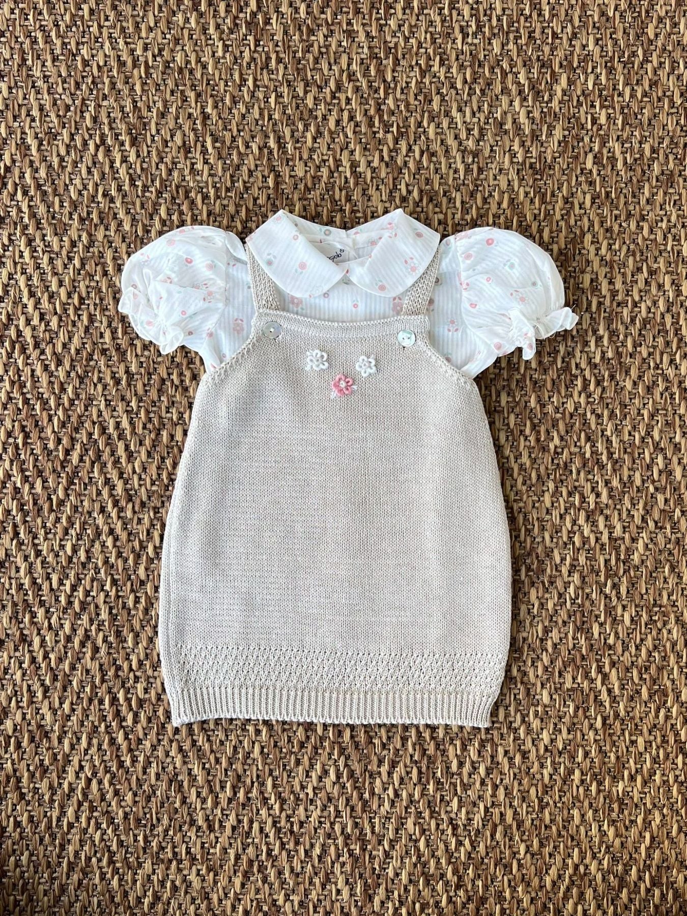 Abito in filo di cotone Bimba TORTORA NAIME/AB-T -  NANU' BABY