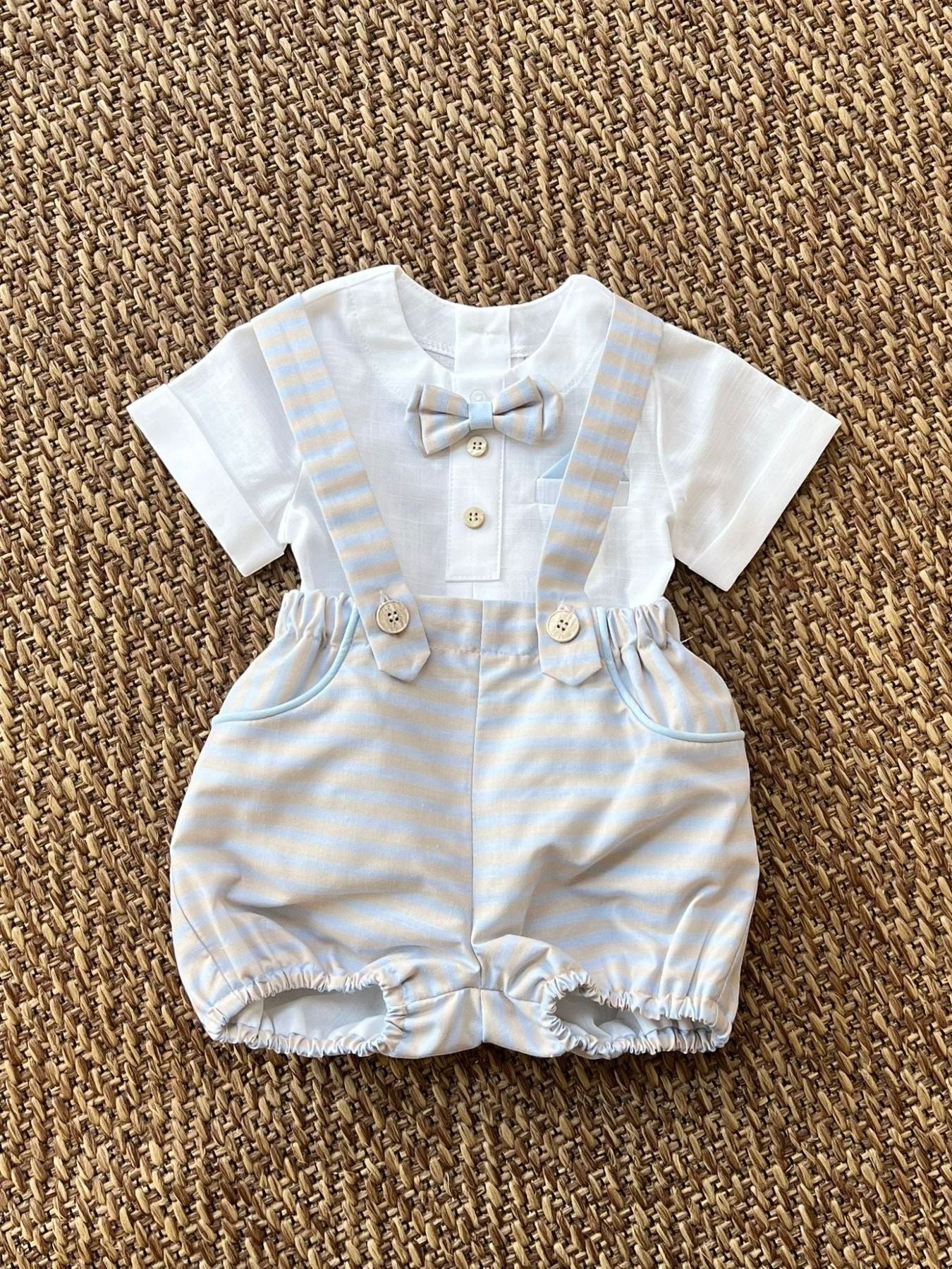 Completo 2 pezzi Bimbo BIANCO EP6853 -  NANU' BABY