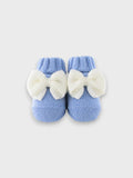 Babbucce Neonato Azzurro MAGLIA INGLESE FIOCCO 707/5630 by BABY LORD