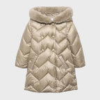 Cappotto Bimba Beige 5847/11 by ABEL & LULA