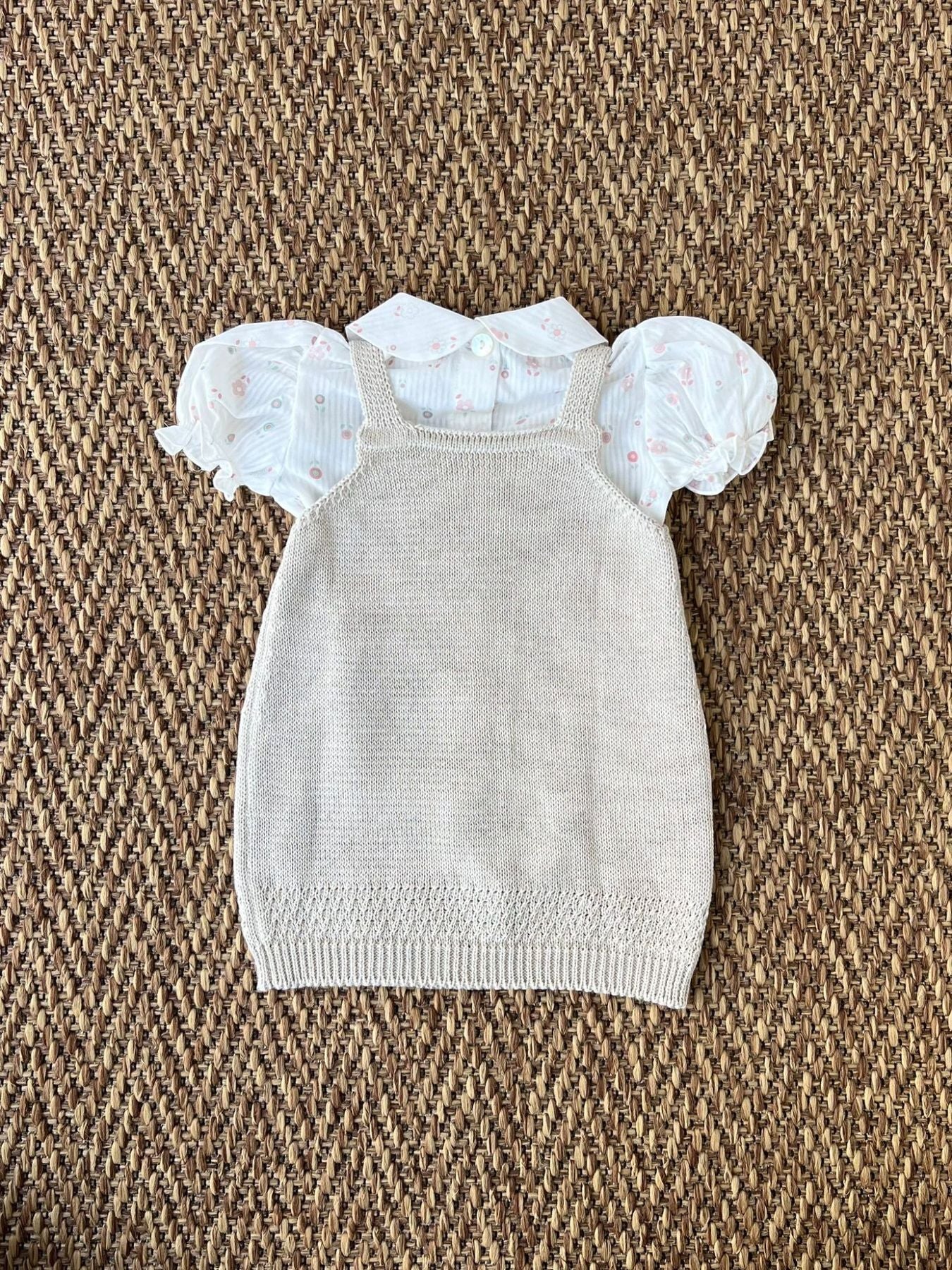 Abito in filo di cotone Bimba TORTORA NAIME/AB-T -  NANU' BABY