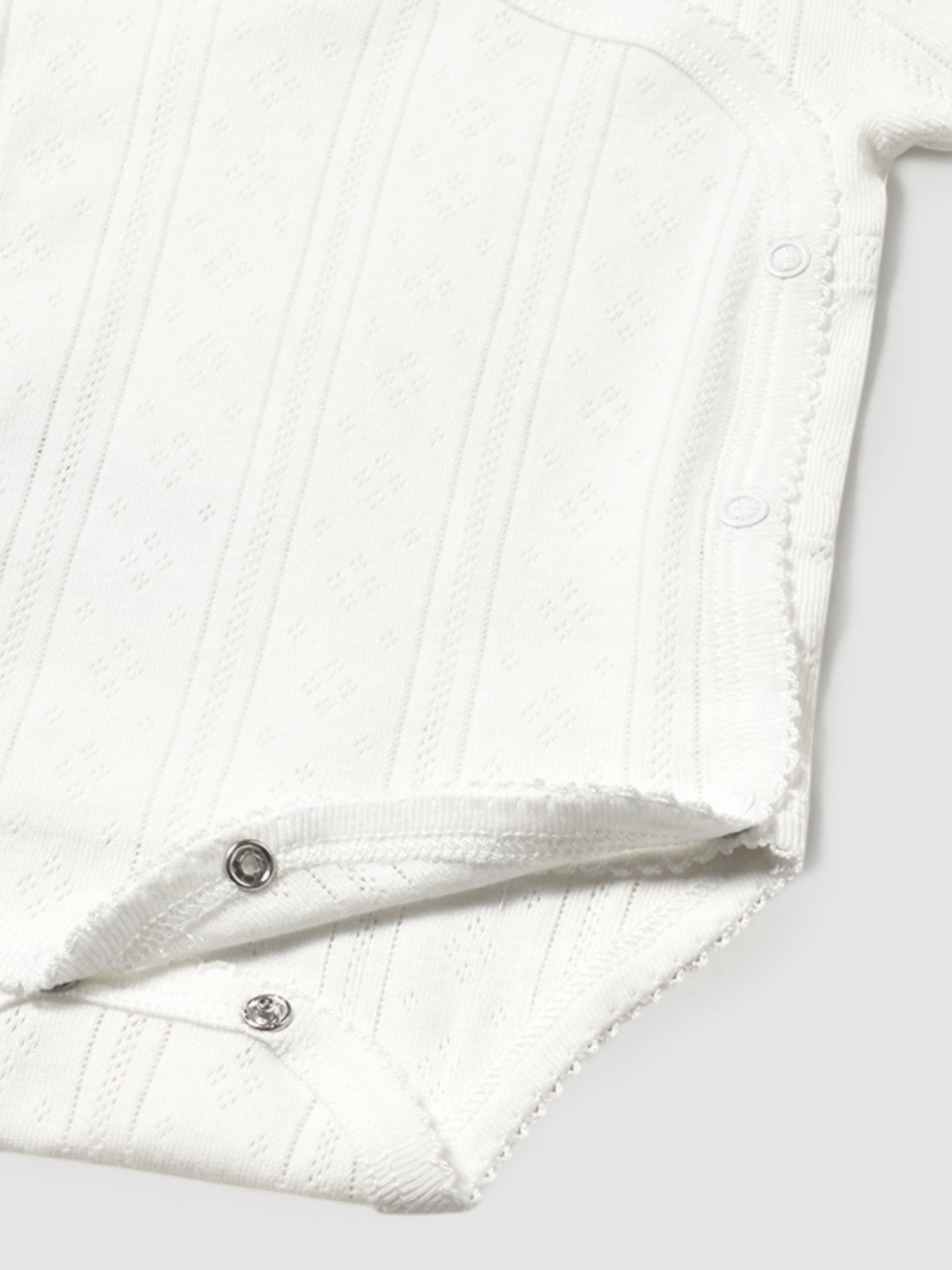 Body manica corta traforato Neonata BIANCO 1746 /B -  NANU' BABY