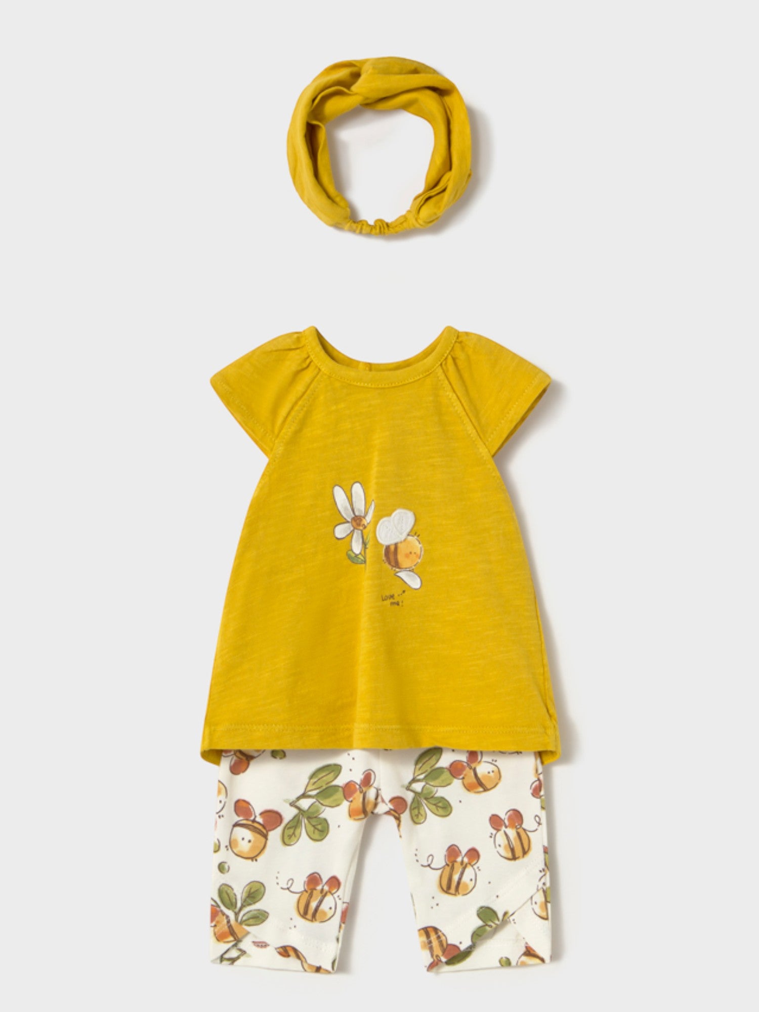 Completo leggings capri e cerchietto Bimba VERDE 1763 /V -  NANU' BABY
