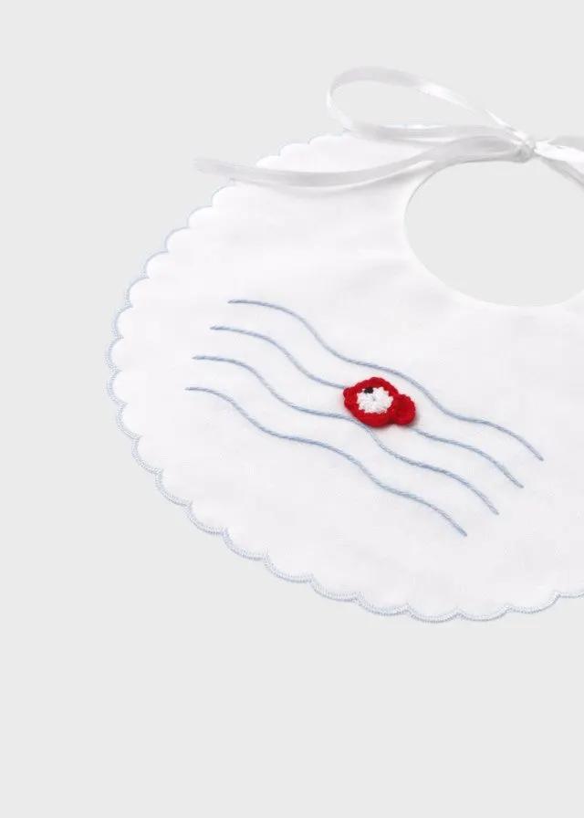 Bavetta Neonato Bianco MARIN/BV by PICCOLA GIUGGIOLA