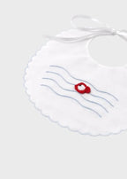 Bavetta Neonato Bianco MARIN/BV by PICCOLA GIUGGIOLA
