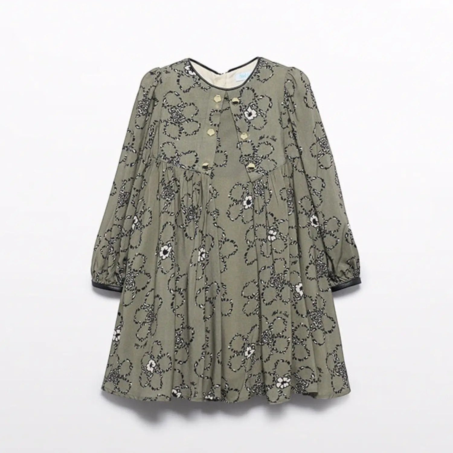 Abito Bimba Verde 5536/6 by ABEL & LULA