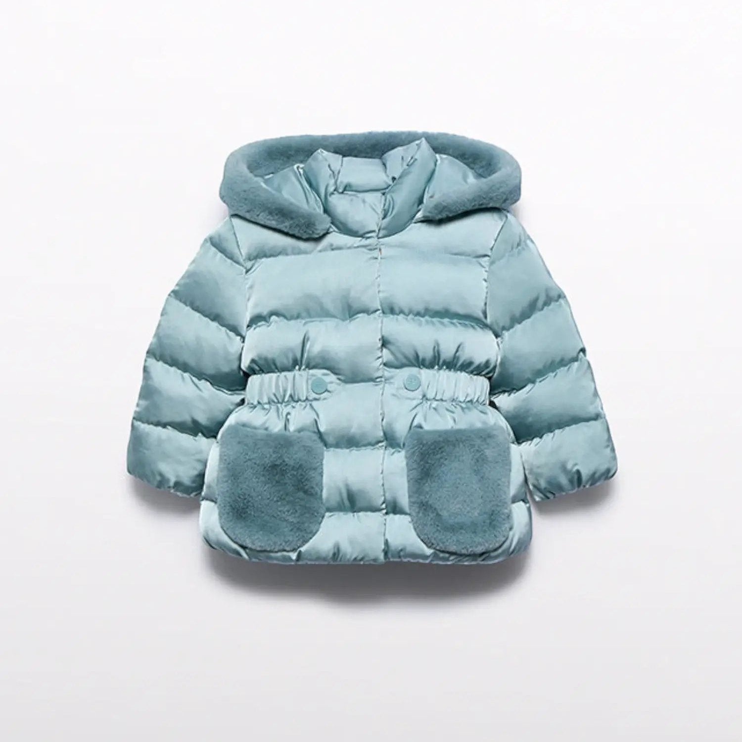 Cappotto Bimba Verde 5821/21 by ABEL & LULA