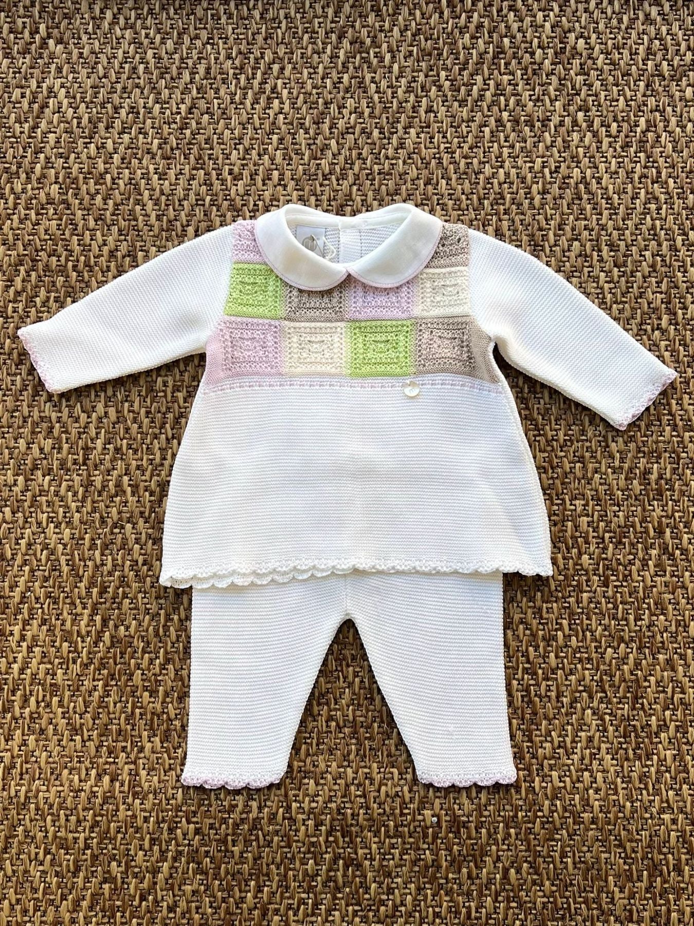 Abito Neonata BIANCO EP2619 -  NANU' BABY