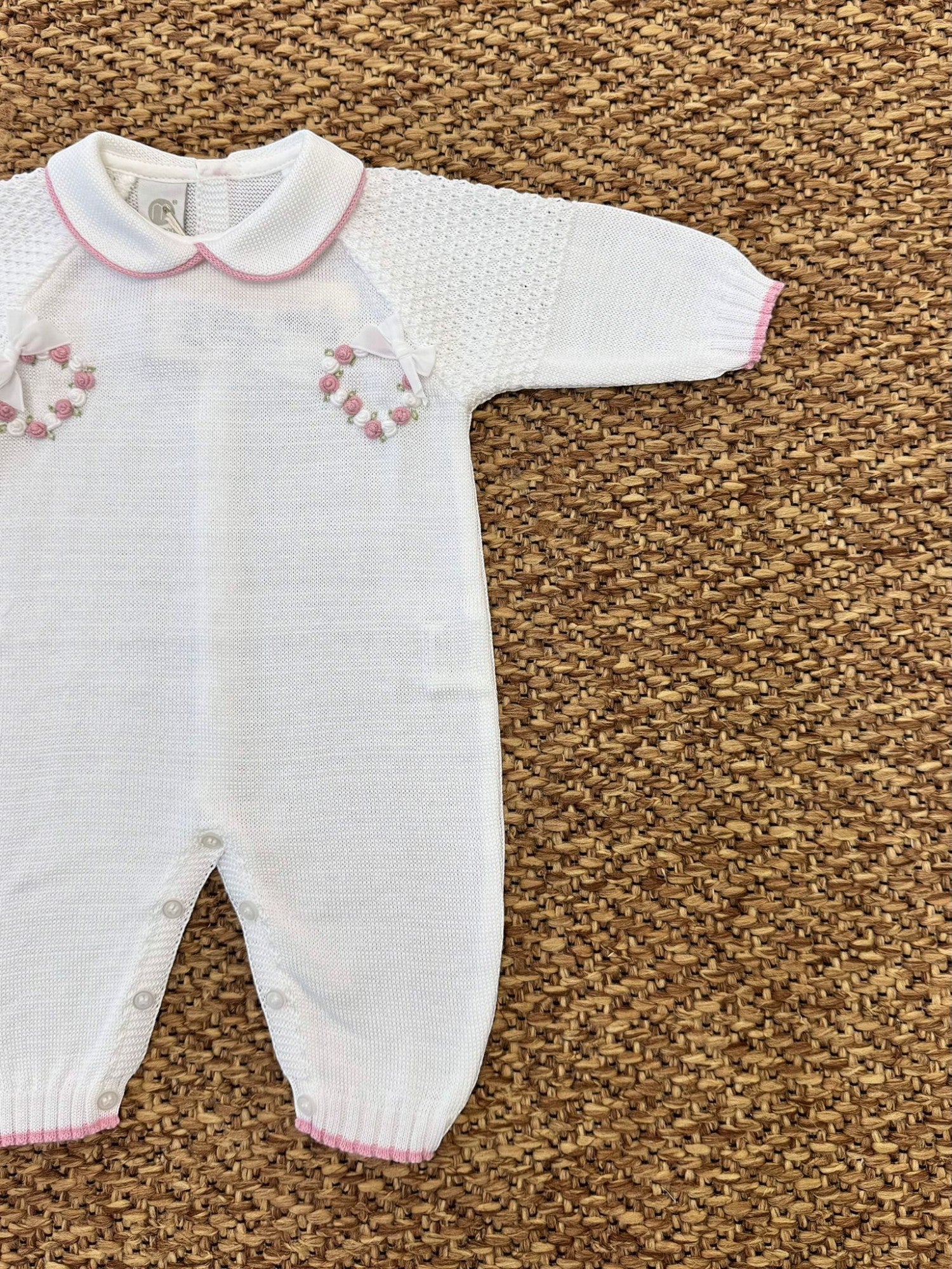 Tutina Neonata BIANCO EB2410 -  NANU' BABY