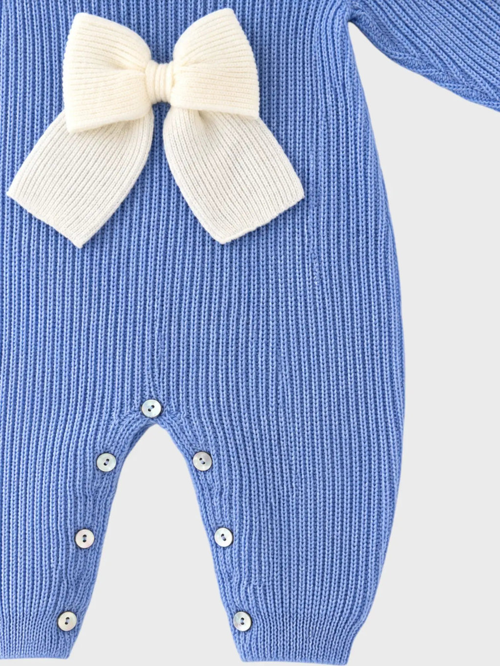 Tutina Neonato Azzurro MAGLIA INGLESE FIOCCO 344/5630 by BABY LORD