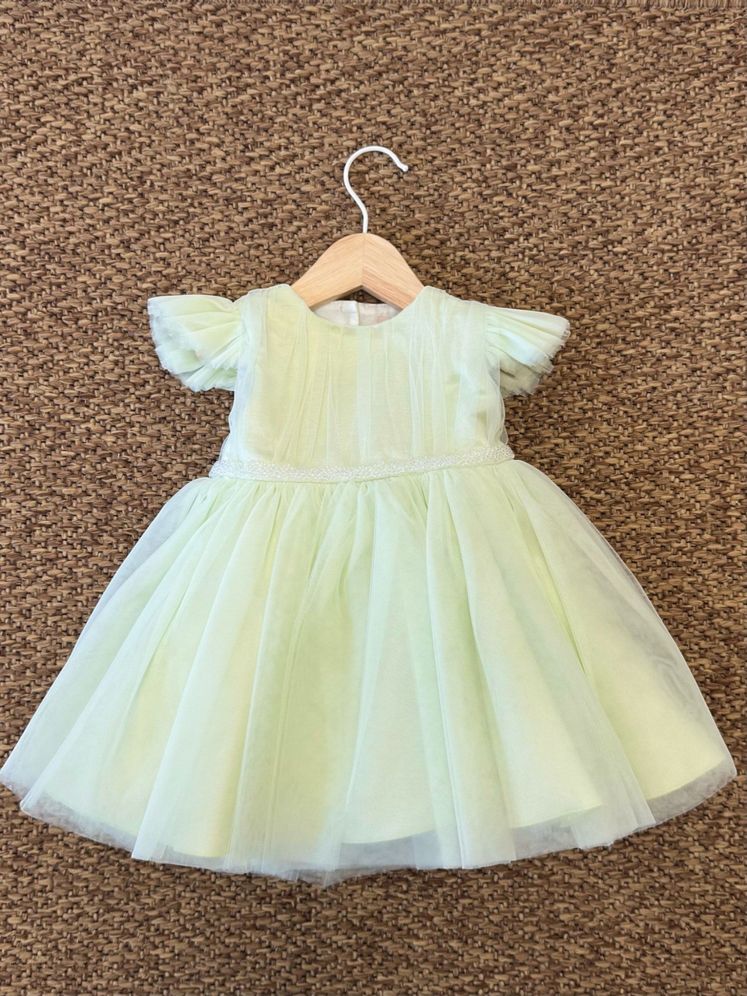 Abito dritto Bimba VERDE GG25D06I/V -  NANU' BABY