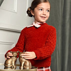 Maglia Bimba Rosso 5827/71 by ABEL & LULA