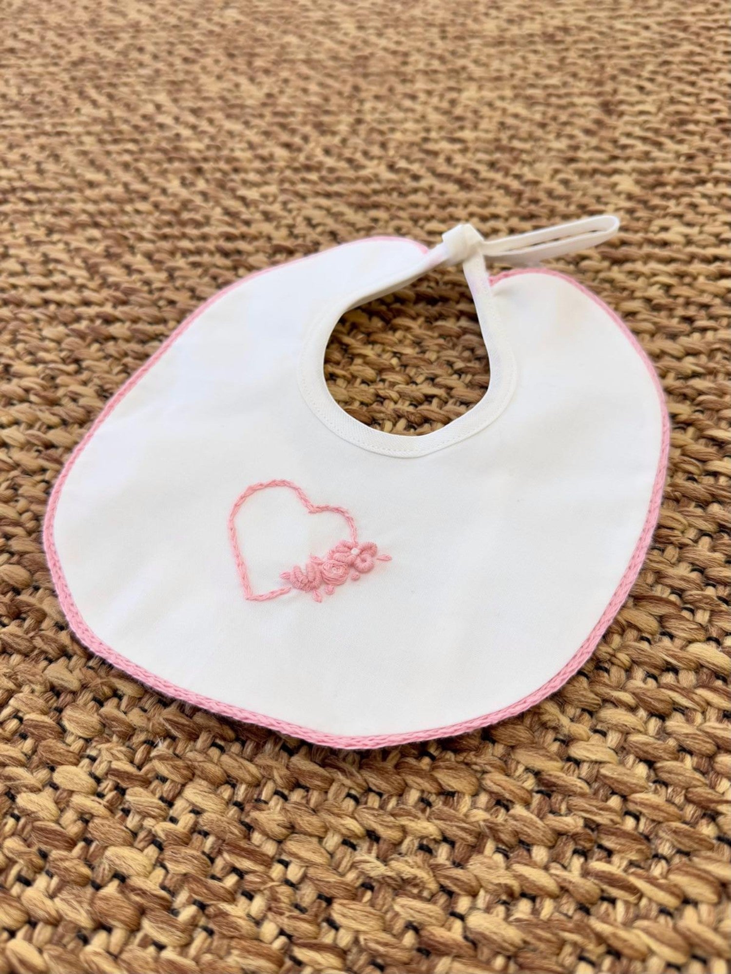 Bavetta Cuore Neonata ROSA TAORMINA 1415 -  NANU' BABY