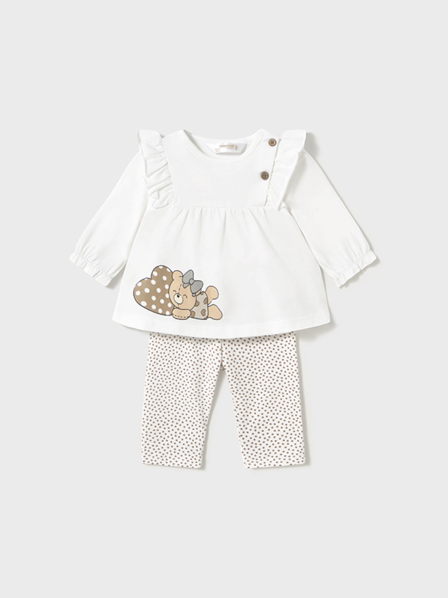 Completo leggings 4 pezzi Bimba BEIGE 1760 /BE -  NANU' BABY