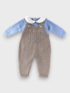 Salopette Neonato Azzurro NIDO D'APE 327C/4856 by BABY LORD