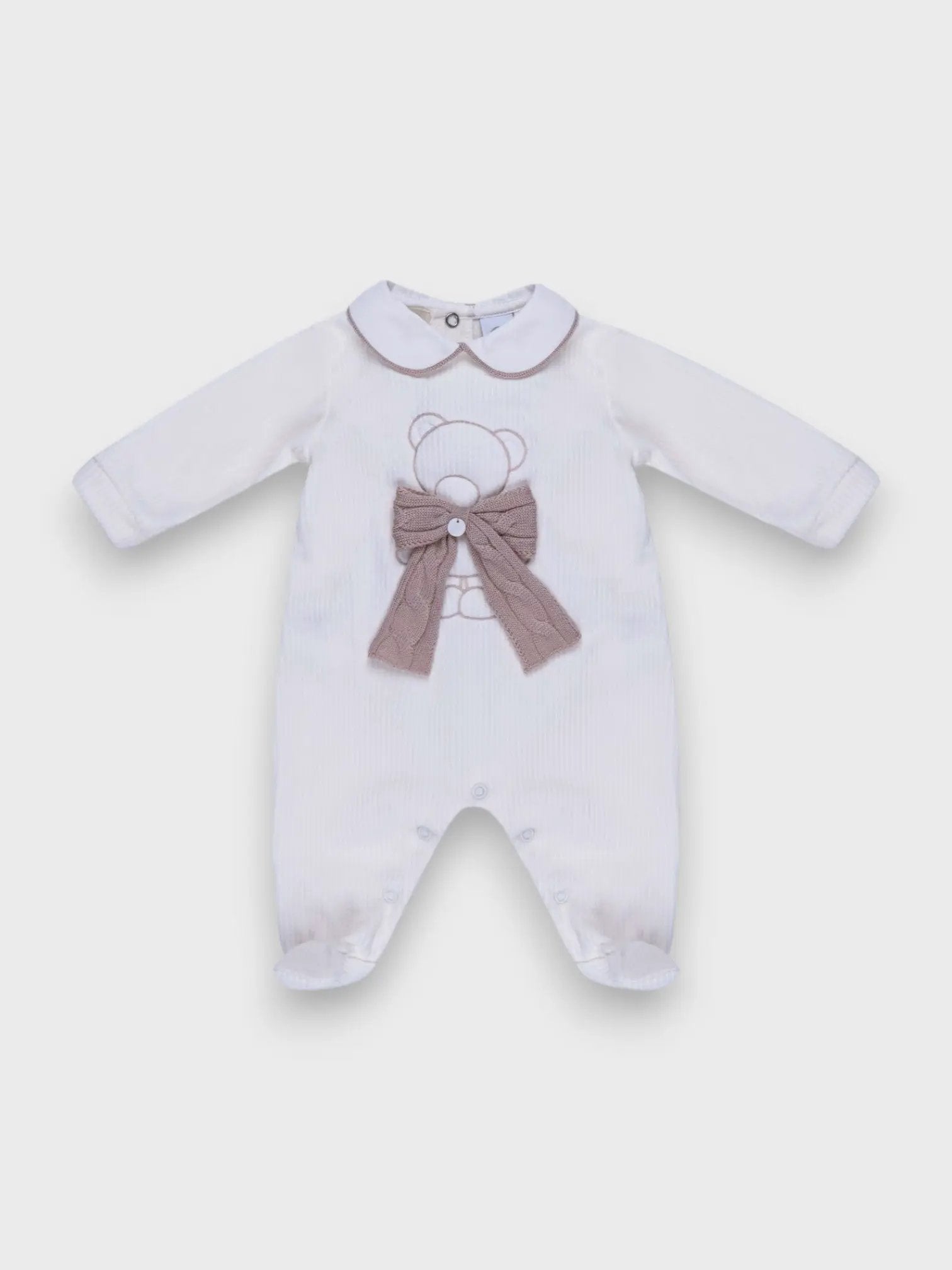 Tutina a coste Neonato Vaniglia IS6714 by MARLU'