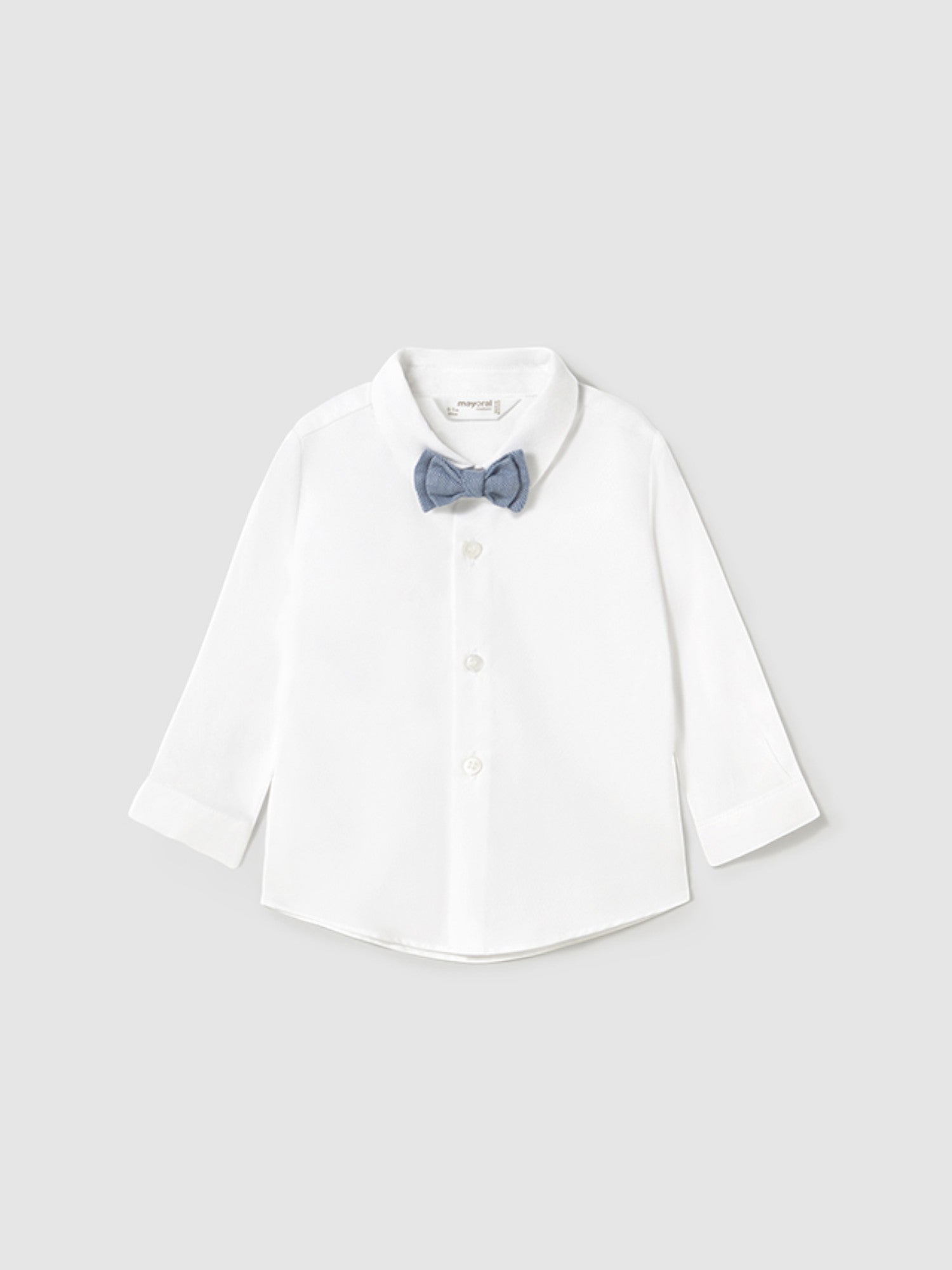 Camicia manica lunga papillon Bimbo BIANCO 1102 /B -  NANU' BABY