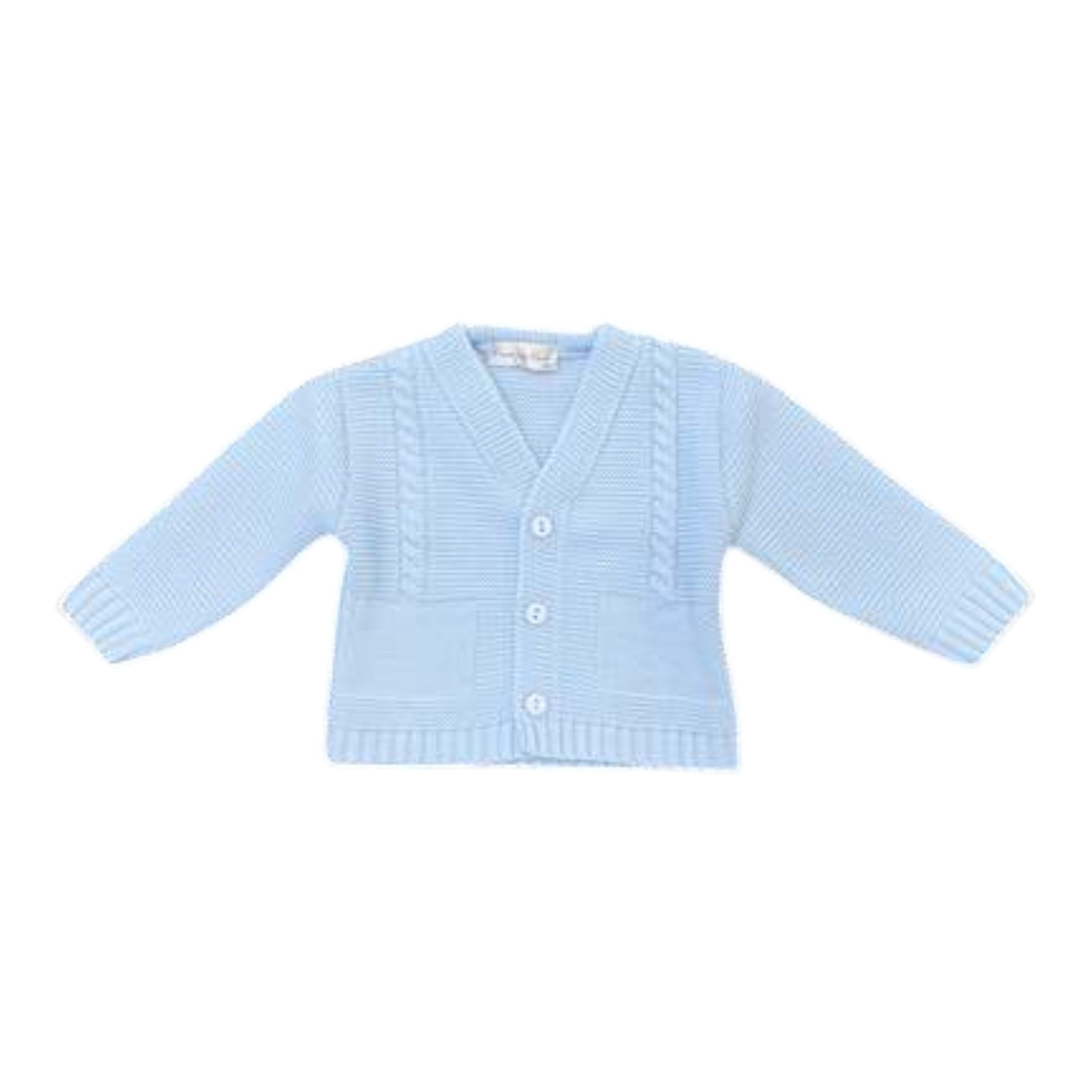 Giacca Cerimonia Bimbo Misto Cotone Cielo - PONTO POR PONTO 3/880