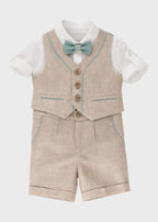 Completo Cerimonia Bimbo Beige F3436/779 by BABY A