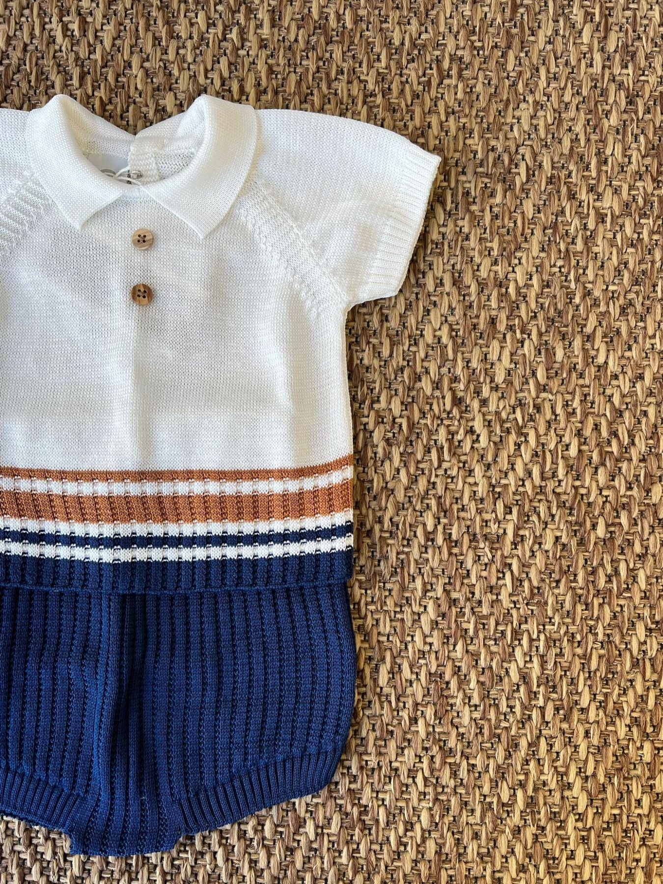 Completo 2 pezzi in filo Bimbo BLU EP6052 -  NANU' BABY