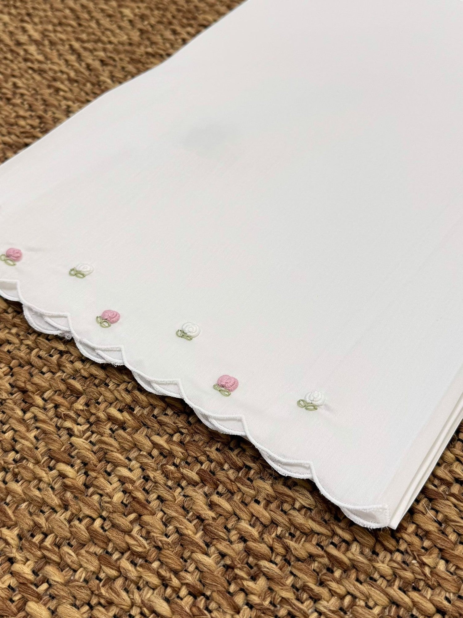 Lenzuolino Neonata BIANCO EB24LE -  NANU' BABY