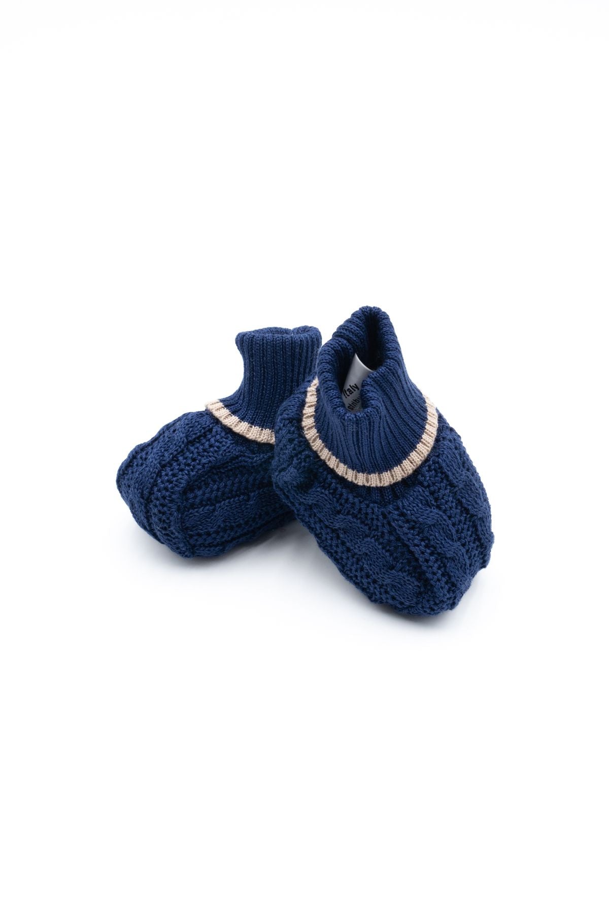 Babbucce Perfilo in contrasto Neonato BLU ES55S -  NANU' BABY
