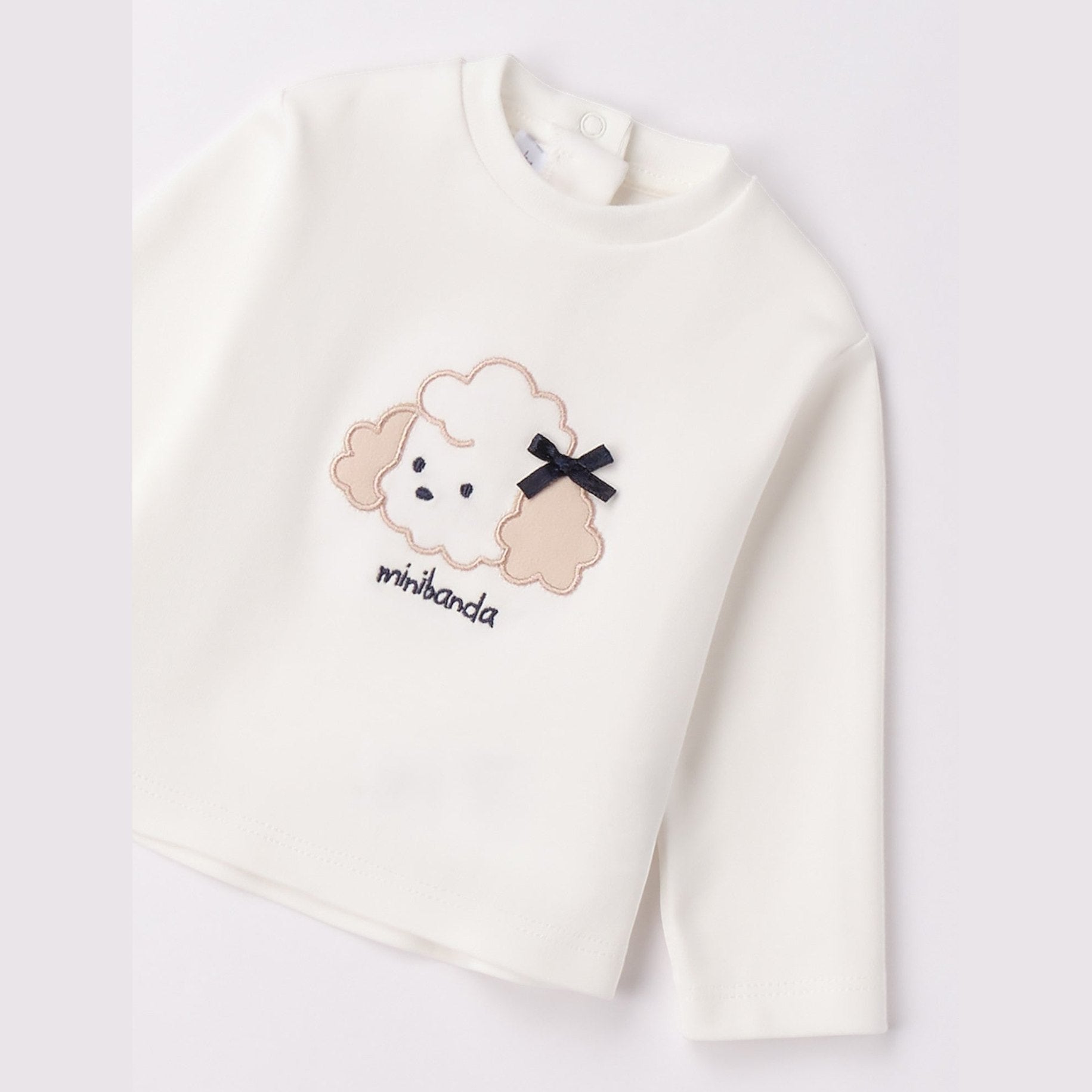 Girocollo Ml Bimba Bianco 3F715/112 -  NANU' BABY