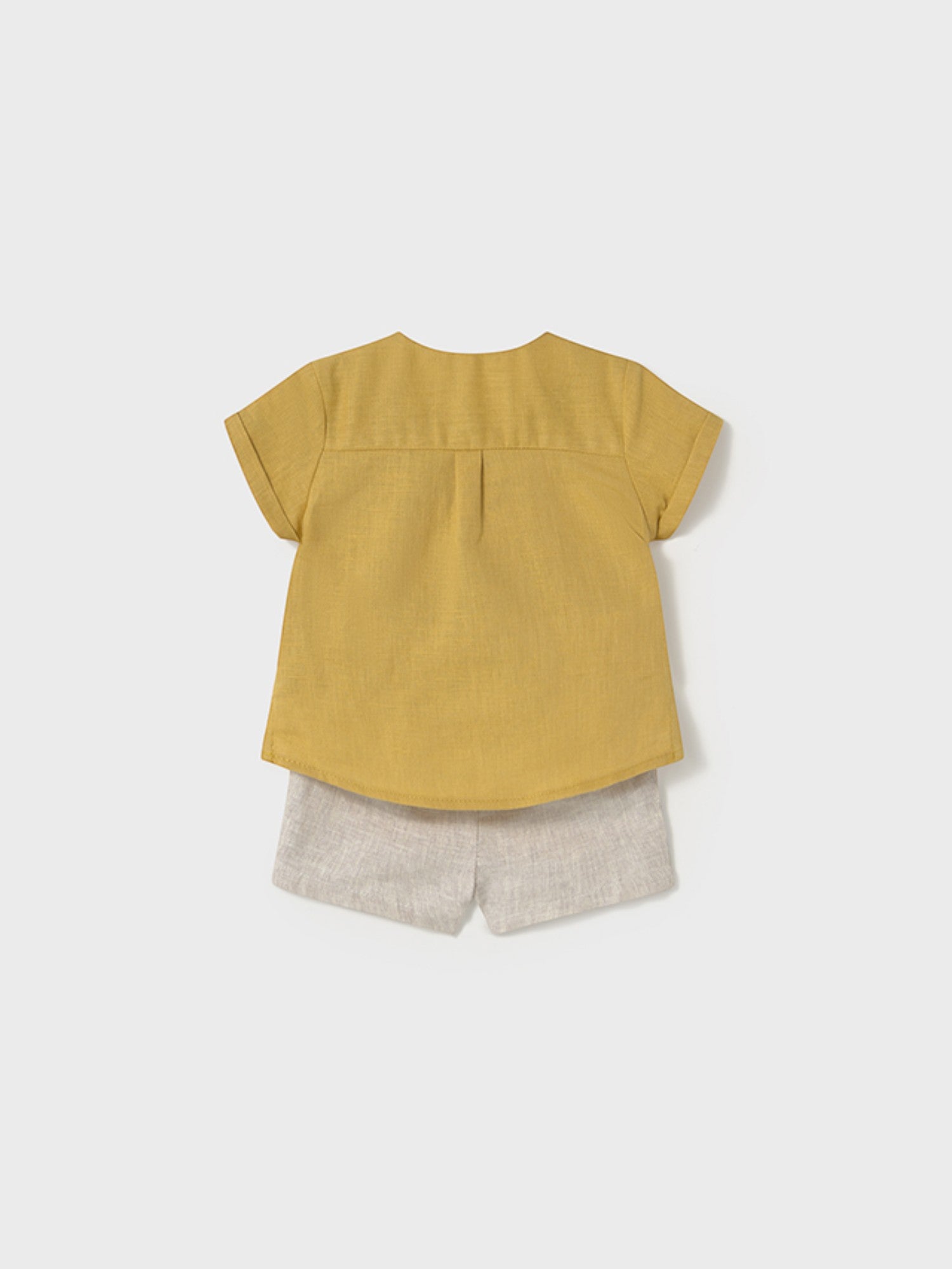 Completo pantalone corto Bimbo GIALLO 1211 /G -  NANU' BABY