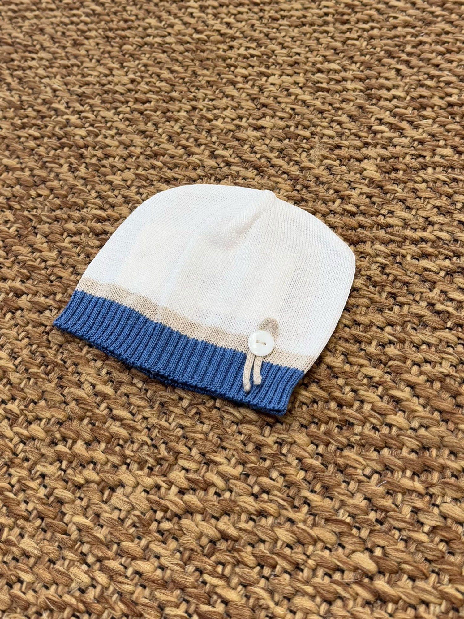 Cuffia Neonato AZZURRO 7622/A -  NANU' BABY