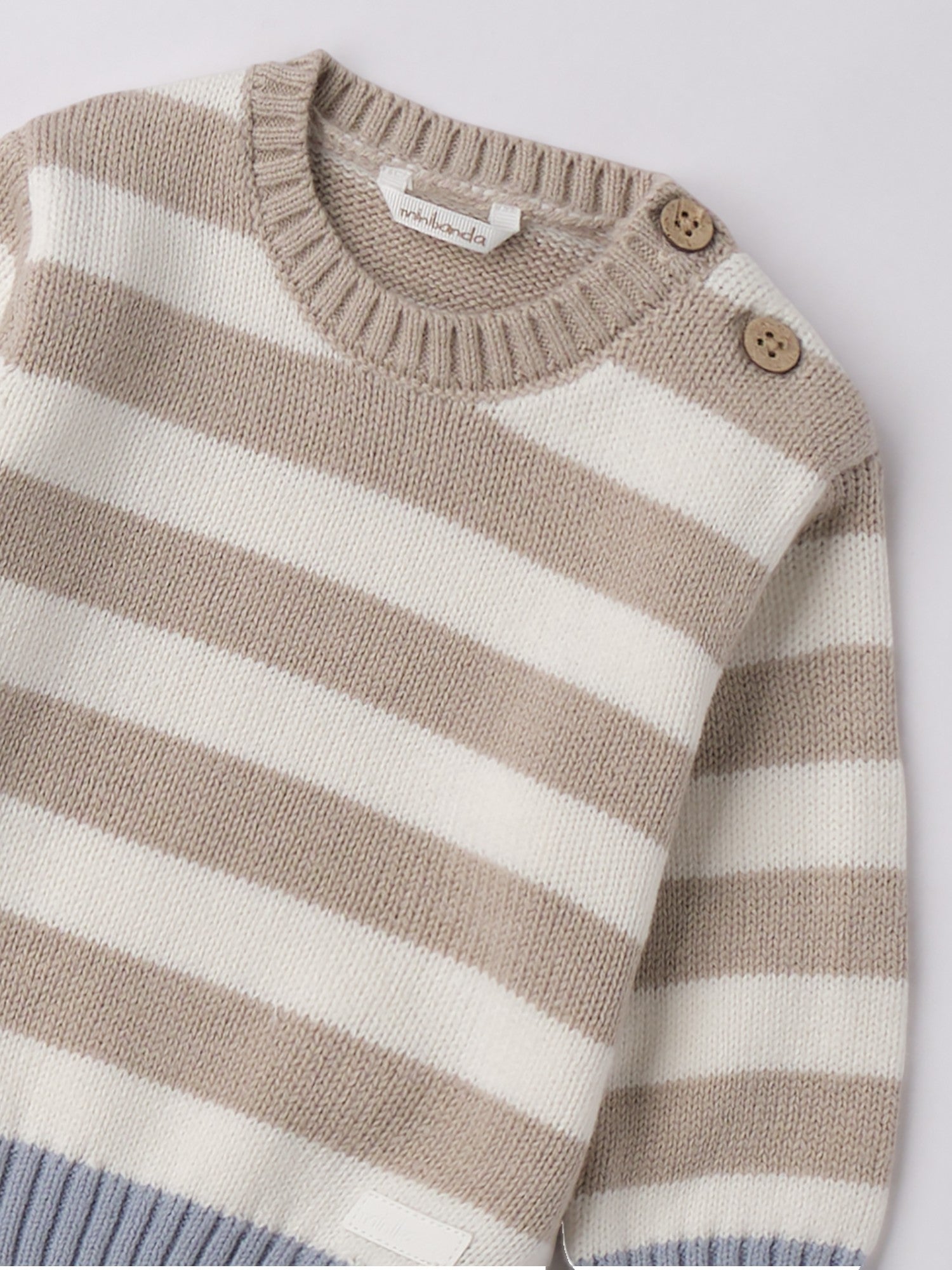 Maglia Chiusa Bimbo TORTORA 3F659/521 -  NANU' BABY