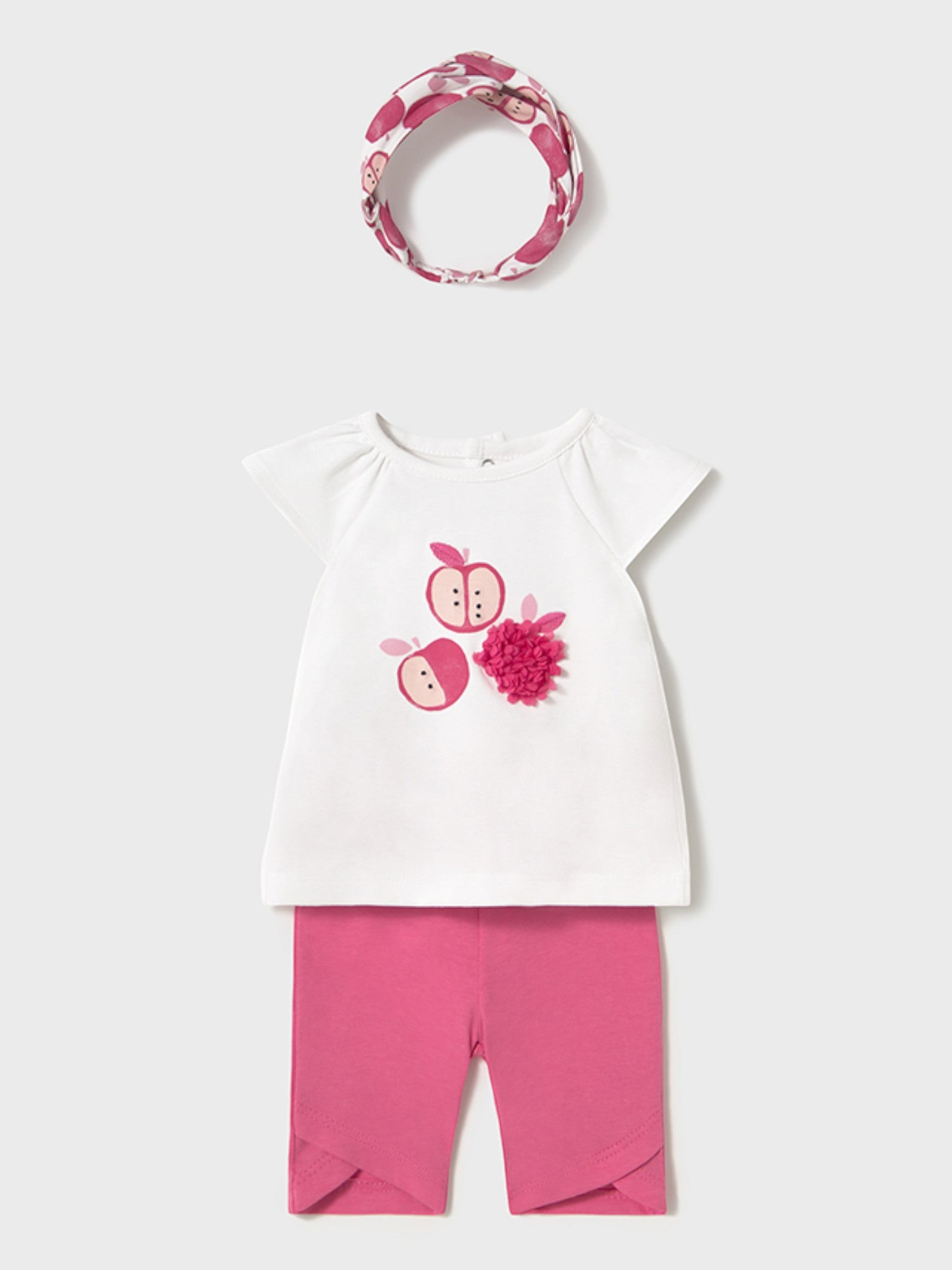 Completo leggings capri e cerchietto Bimba ROSA 1763 /R -  NANU' BABY