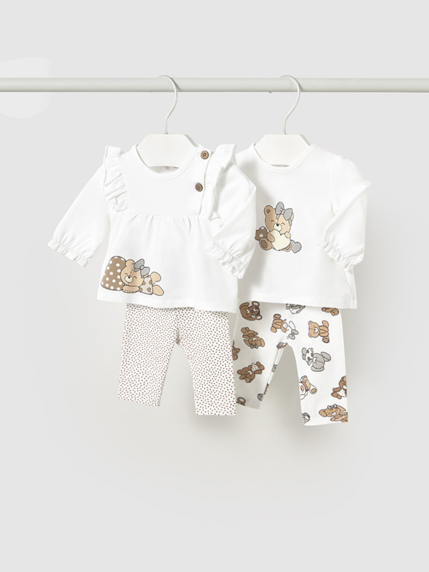 Completo leggings 4 pezzi Bimba BEIGE 1760 /BE -  NANU' BABY