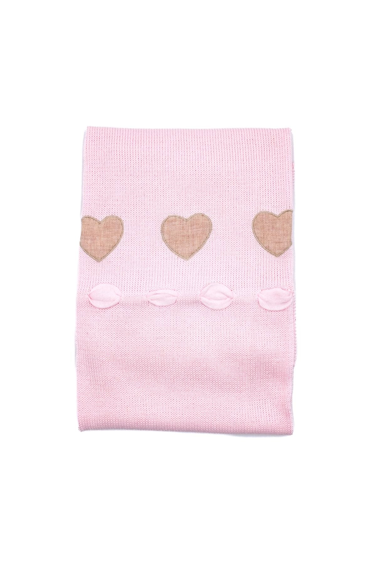 Coperta Cuoricini Neonata ROSA 3146/189 -  NANU' BABY