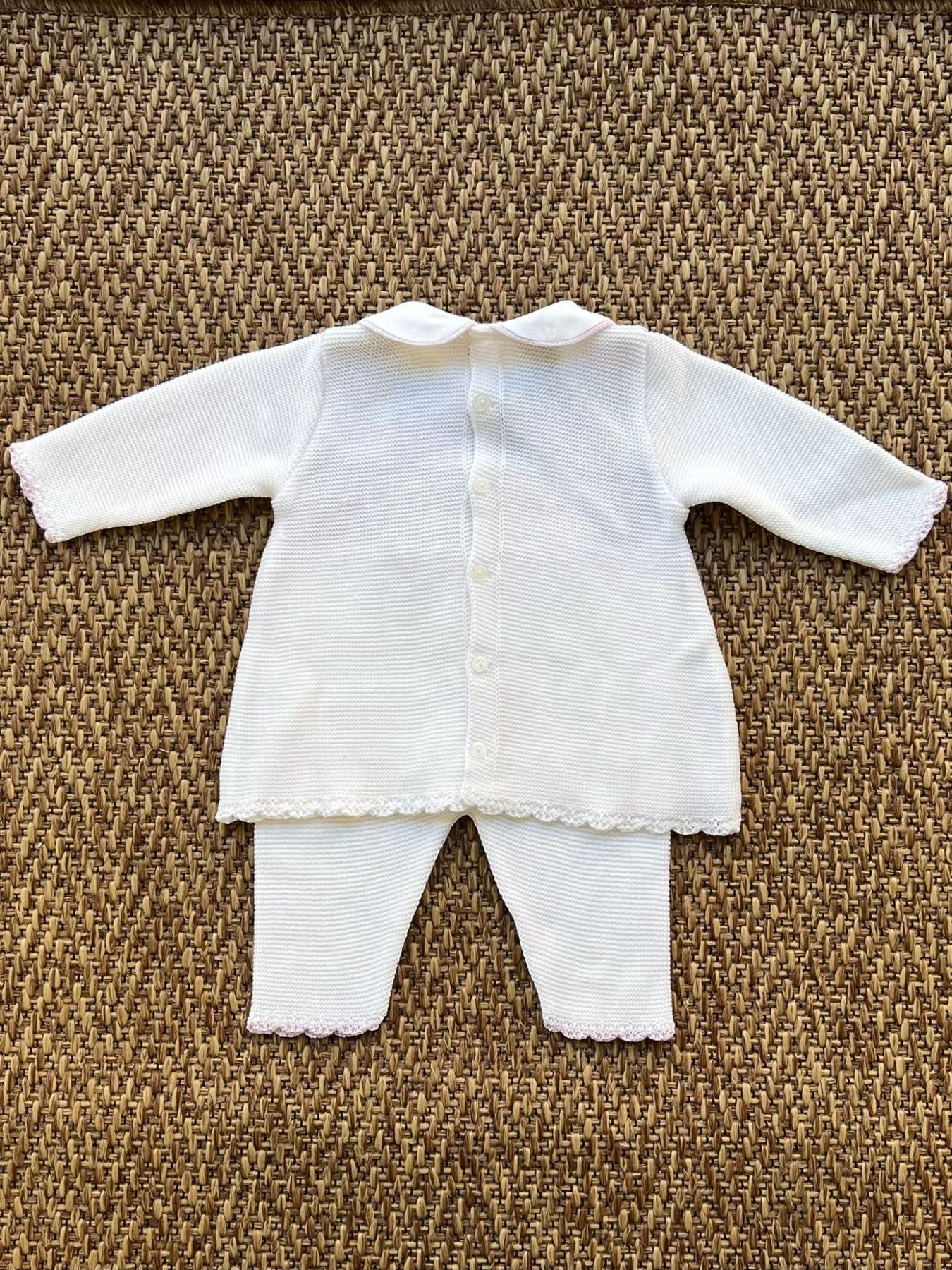 Abito Neonata BIANCO EP2619 -  NANU' BABY