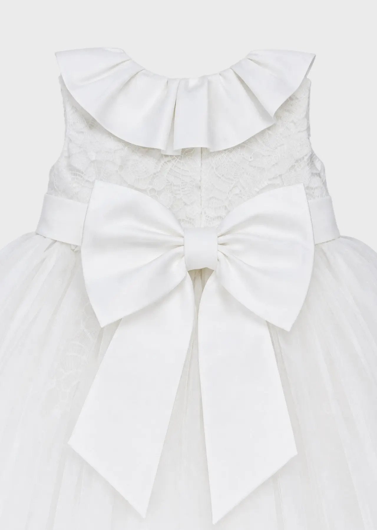 Abito Cerimonia Bimba Bianco FB094 by FLO' SARTORIA ITALIANA