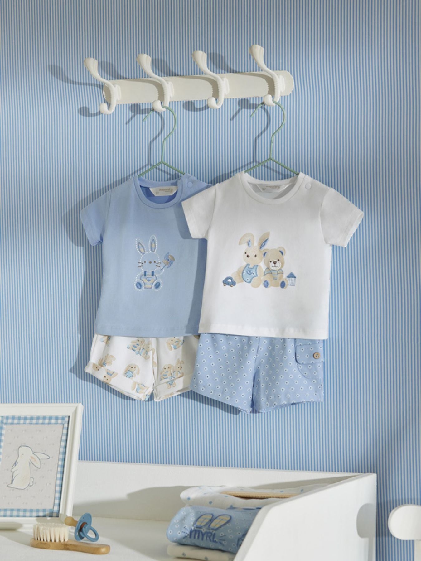 Comp 4 pezzi corto Bimbo CIELO 1625/C -  NANU' BABY