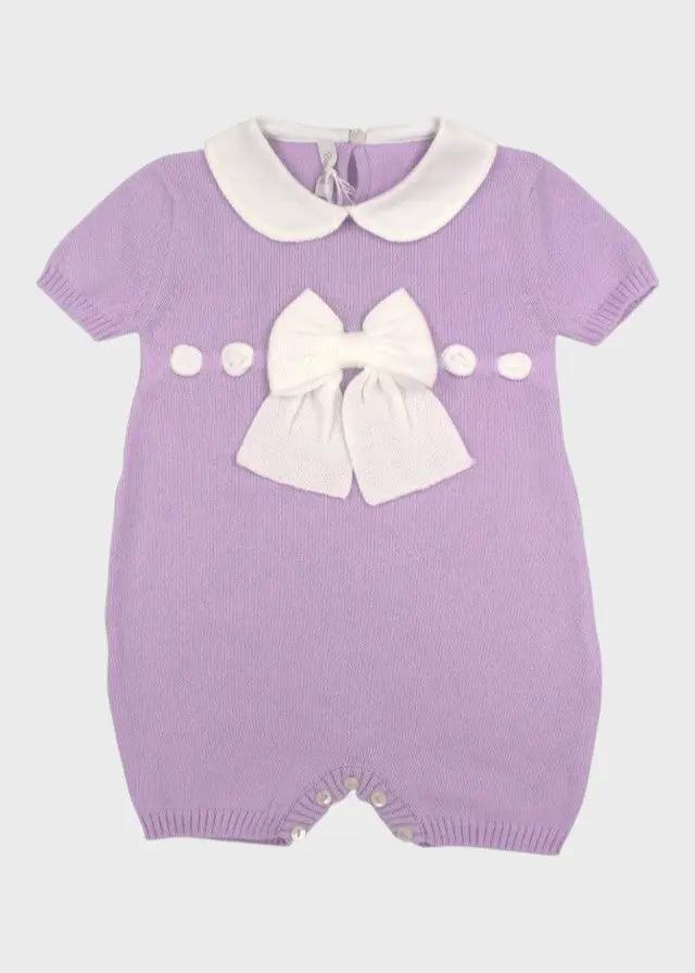 Pagliaccetto Neonata Lilla FIOCCO 355/L by BABY LORD