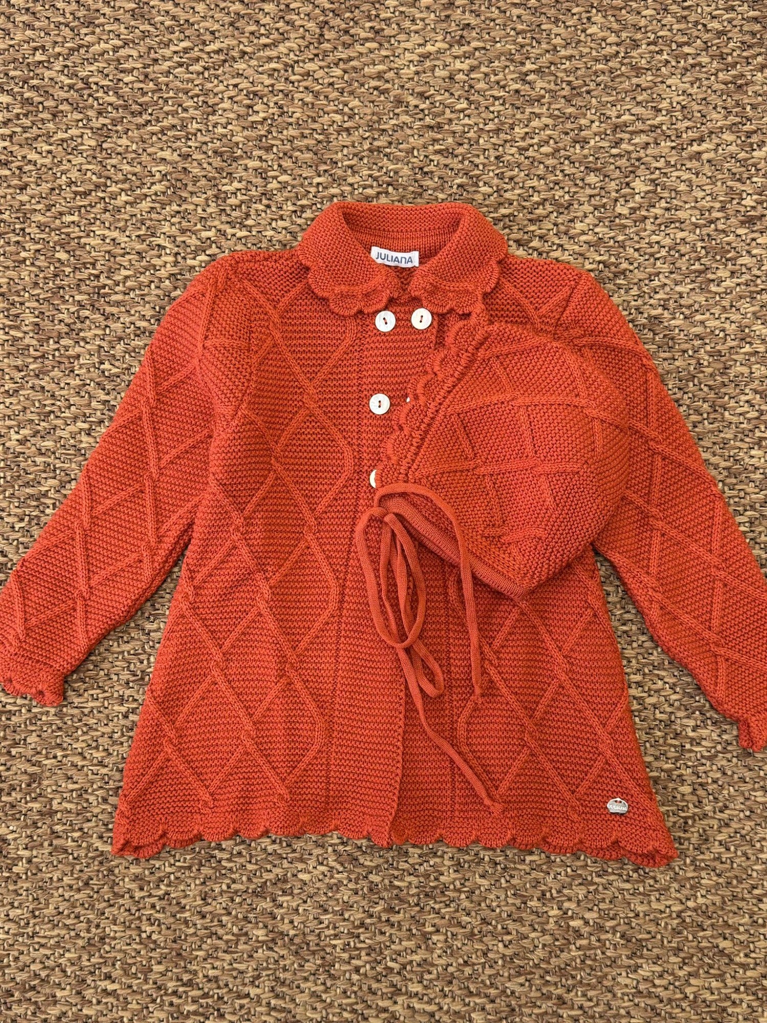 Cappotto in maglia Bimba CALDERA J6178 -  NANU' BABY